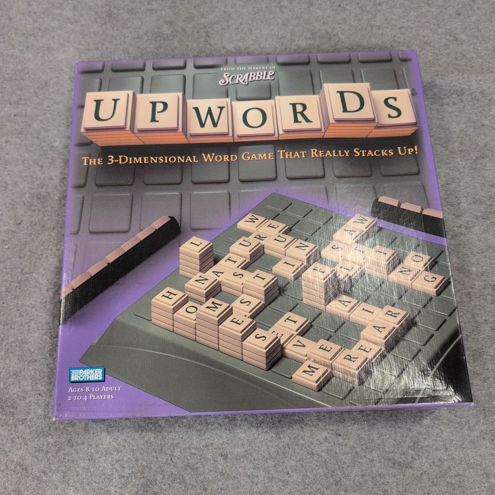 2002 Upwords 3Dimensional Word Game By Parker Brothers Complete - Picture 2 of 2
